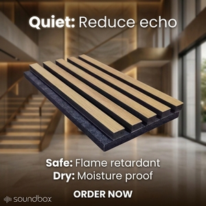 Carbon Polymer Groove Panel Acoustic Insulation