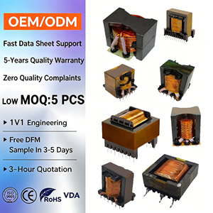Custom Single Ferrite Resonant Converter 12V 220V PV Inverter High Frequency Transformer