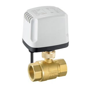 Brass Electric Motorized Ball Valve 2 Way DN20 DN25 Water OEM For Smart Home Automation And Solar Heating System